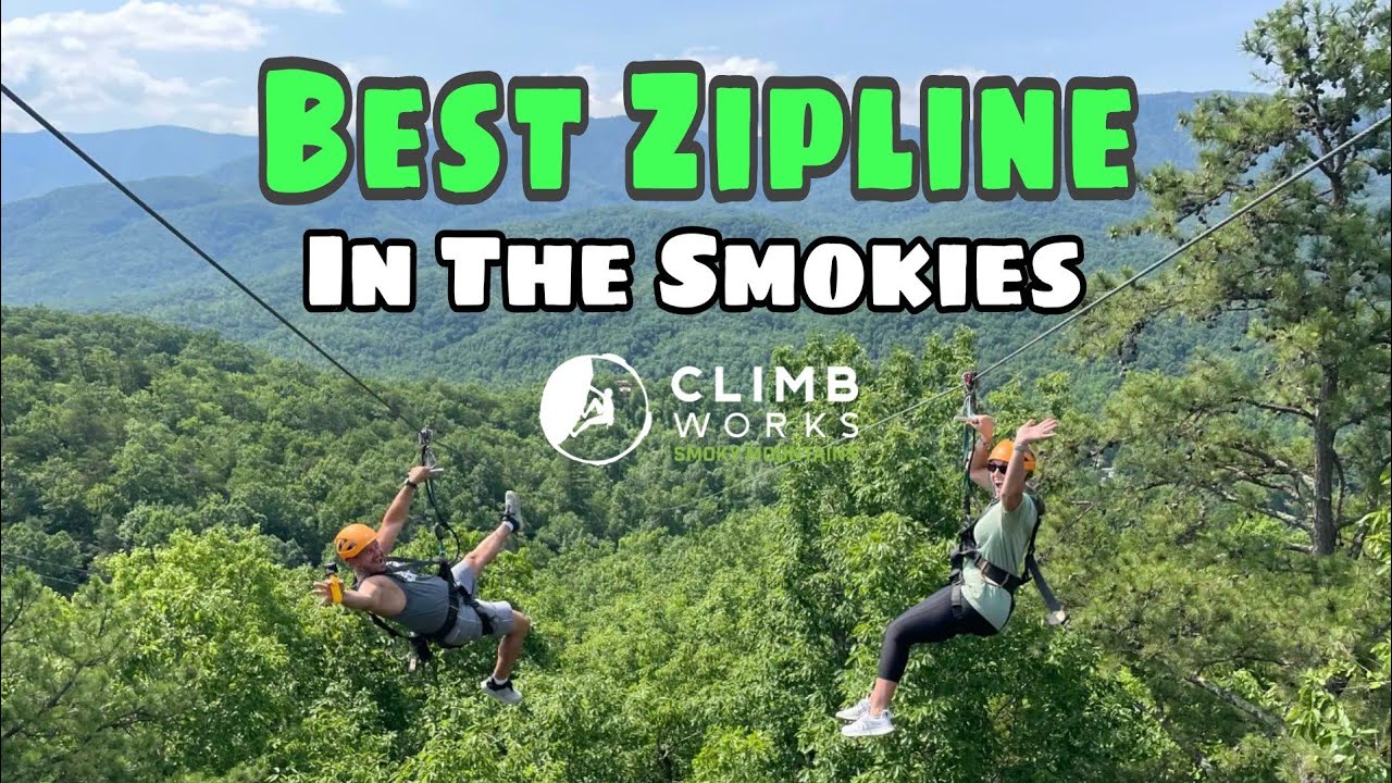 CLIMB Works Zipline Gatlinburg Tennessee - Smoky Mountains Vacation