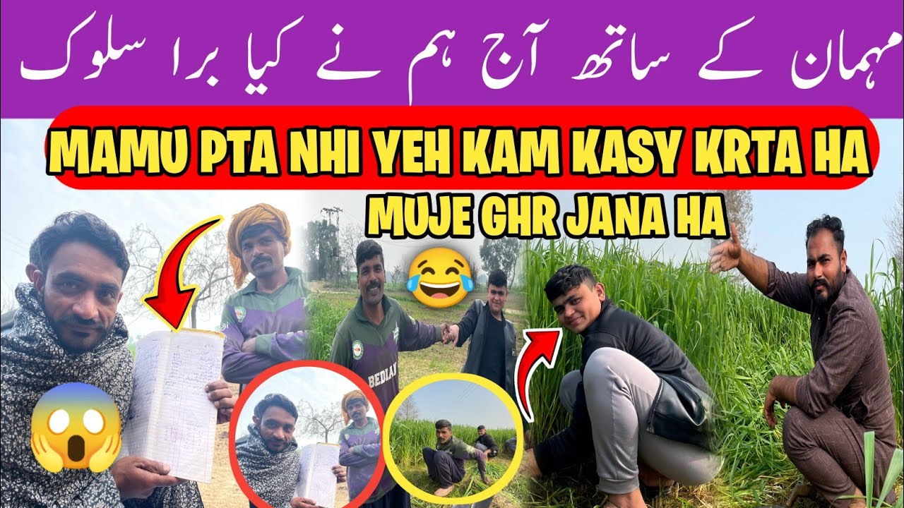 Mamu Pta Nhi Yeh Kam Kasy Krta Ha 😱 | Muje Ghr Jana Ha 😂 | مہمان کے ساتھ برا سلوک کیا 😡