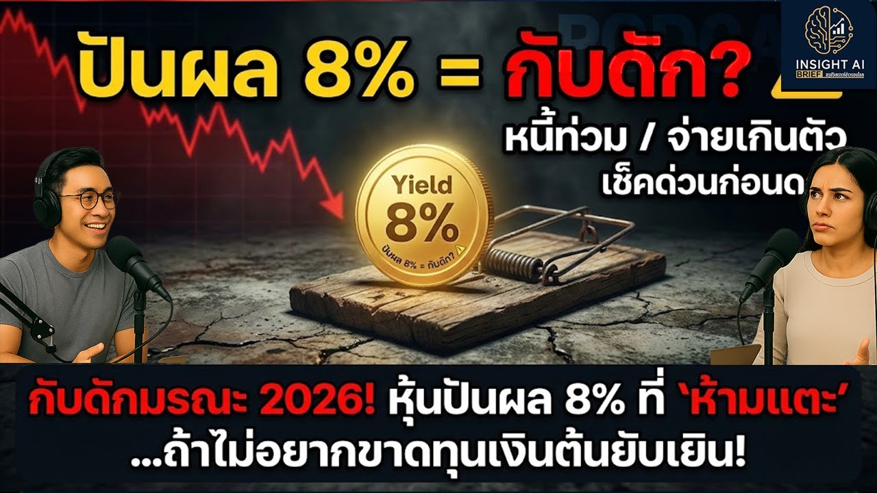 กับดักมรณะ 2026! หุ้นปันผล 8% ที่ 