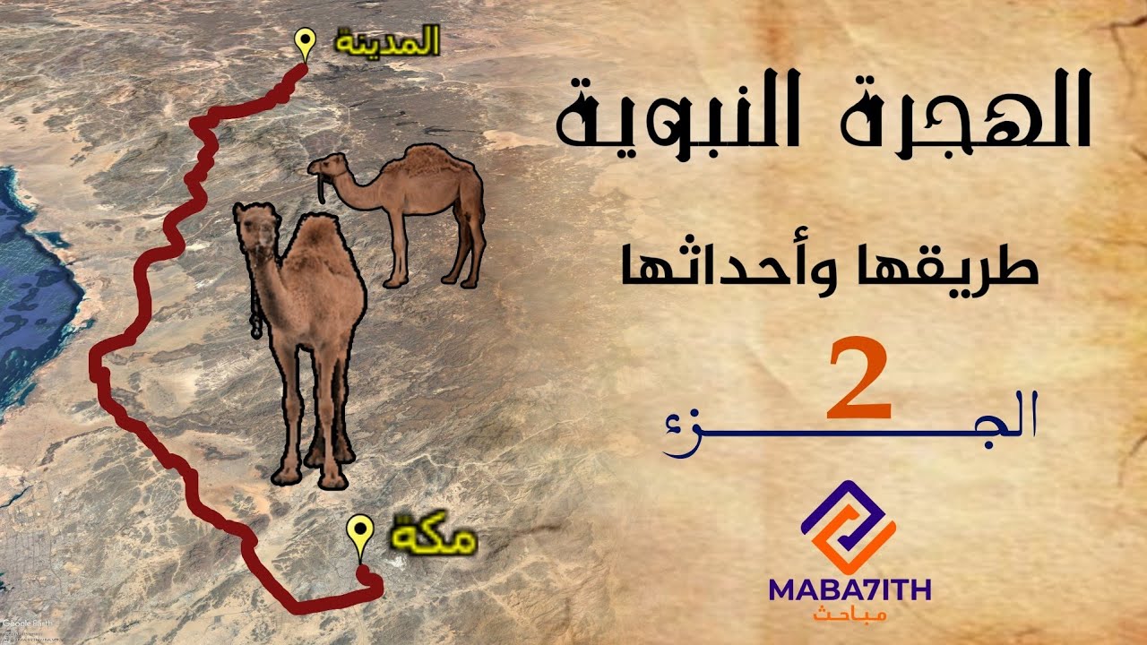 الهجرة النبوية (الجزء 2) : شاهد النبي مع صاحبه أبي بكر (ع) ينطلقان من مكة ويدخلان الغار في جبل ثور
