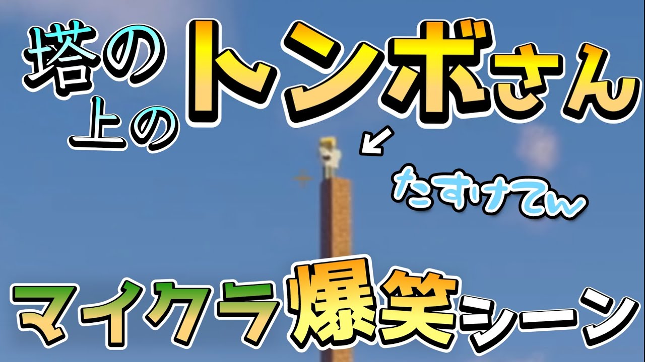 【切り抜き】塔の上のトンボさん【minecraft】