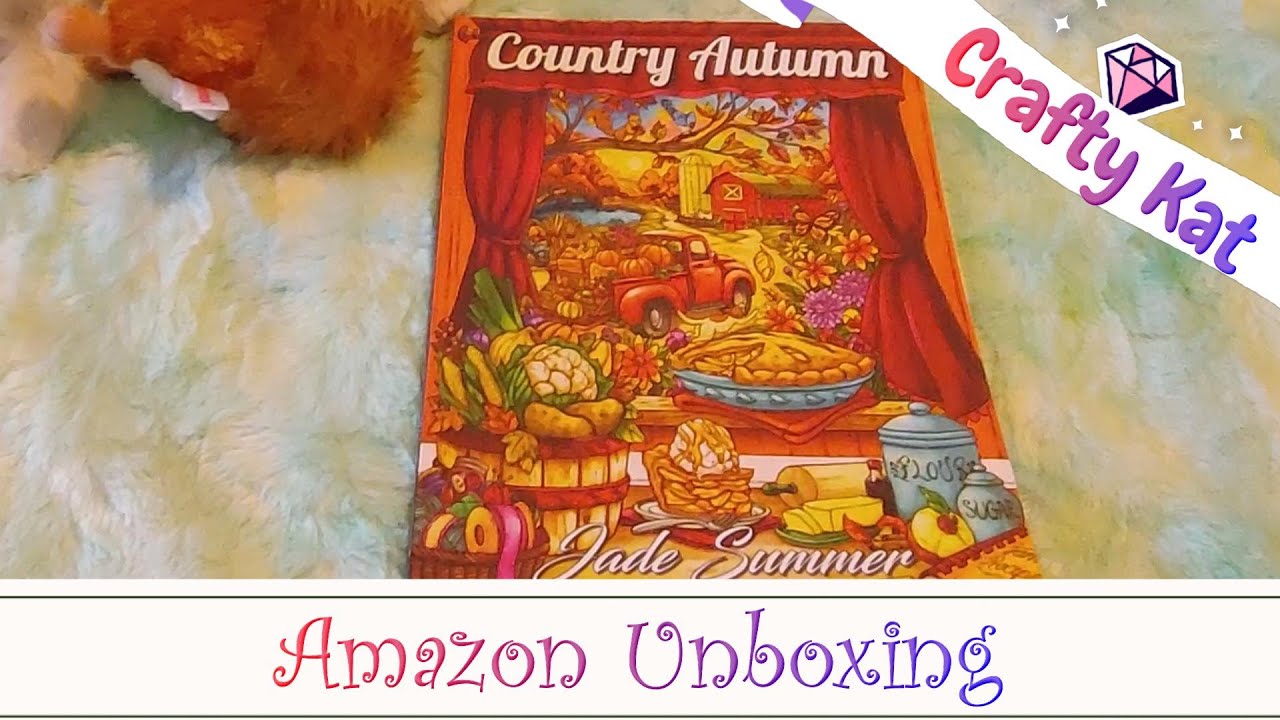 Amazon Unboxing/Adult Coloring Book/Country Autumn by Jade Summer