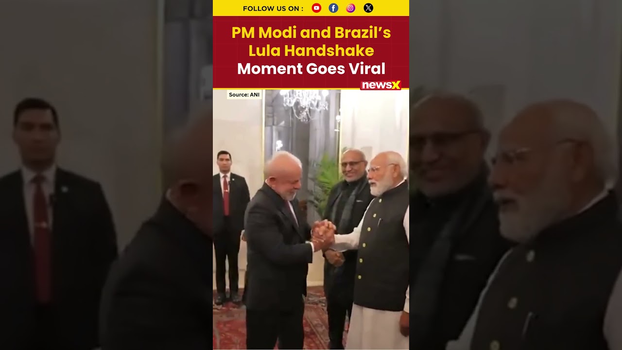 #watch | PM Modi and Brazil&rsquo;s Lula Handshake Moment Goes Viral #shorts #pmmodi #brazillula