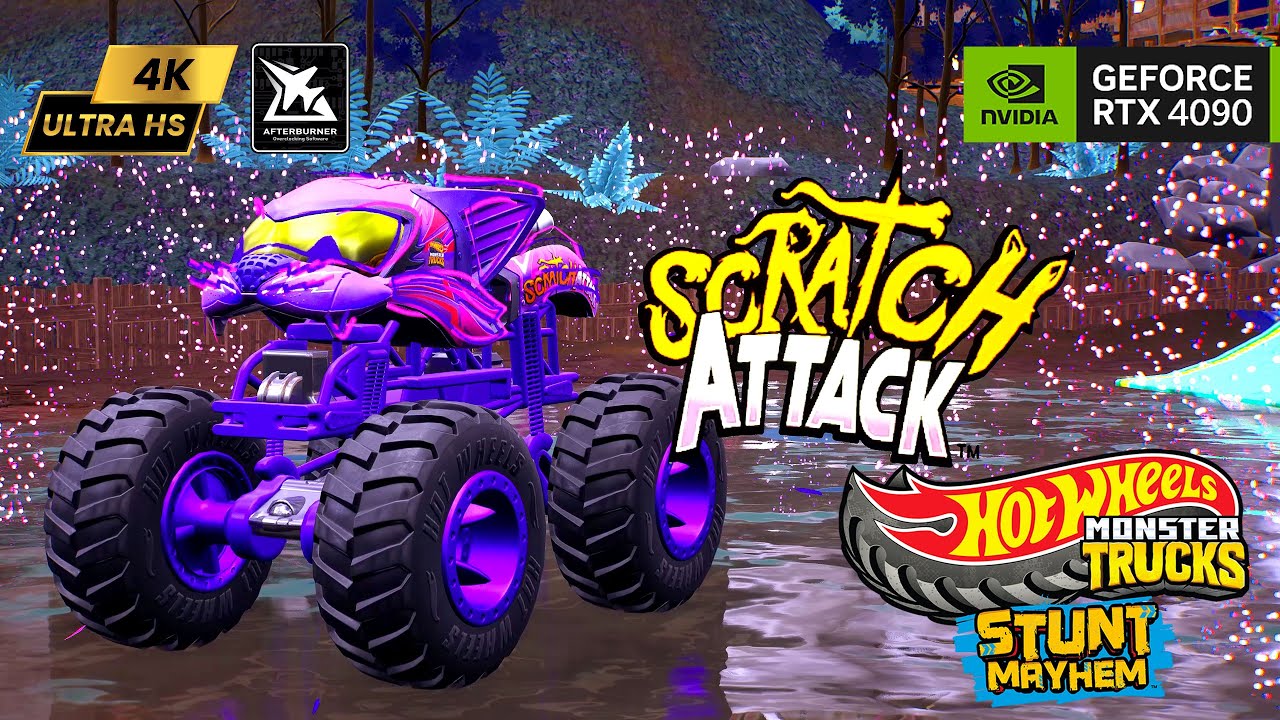 Hot Wheels Monster Trucks 🚑🐈 ➦ Stunt Mayhem Ultra графика на RTX 4090 HD 4K | монстр трак