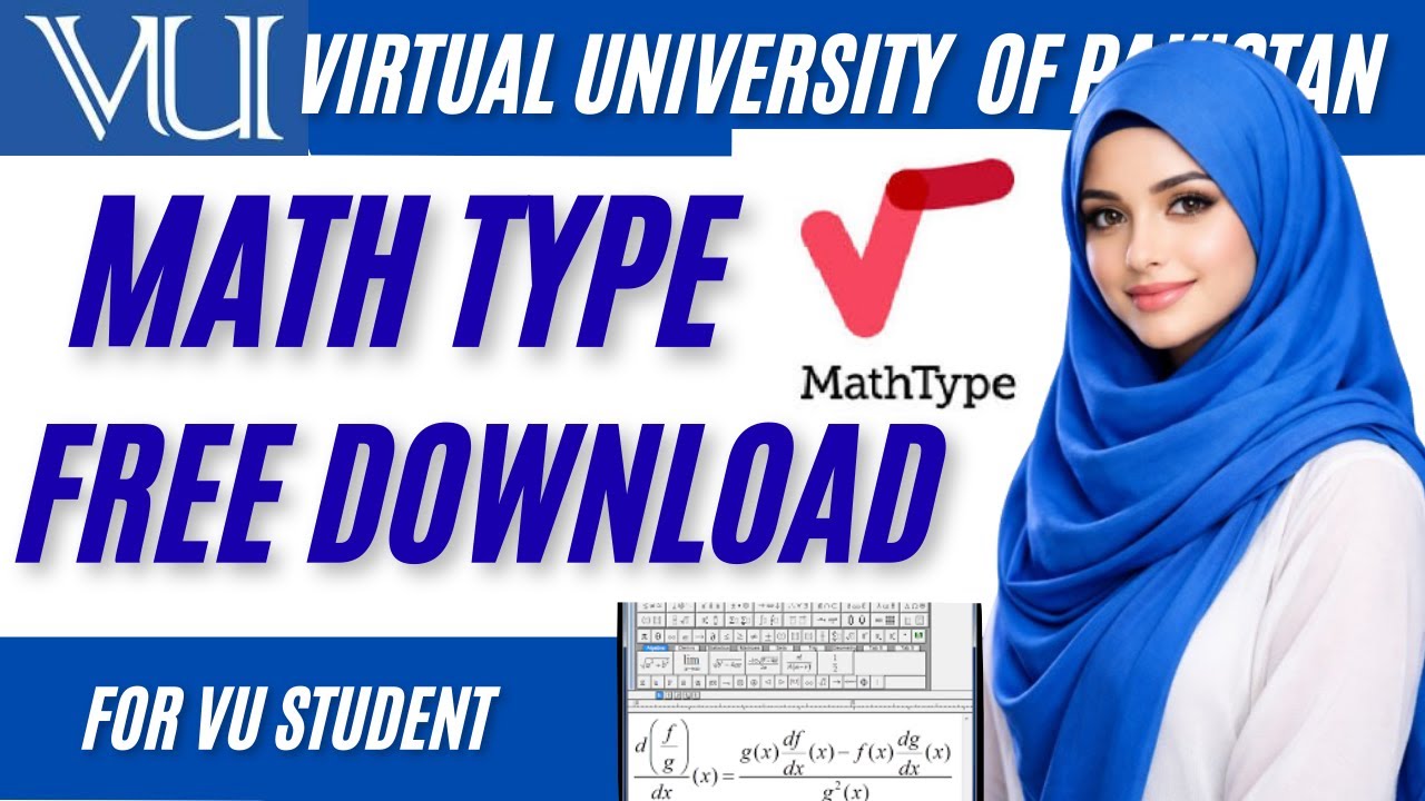 MathType Download & Install Guide for VU Student | VU Assignments Math Software#virtualuniversity