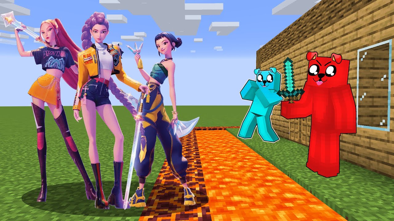 K-POP DEMON HUNTERS vs TAJNA BAZA w Minecraft!