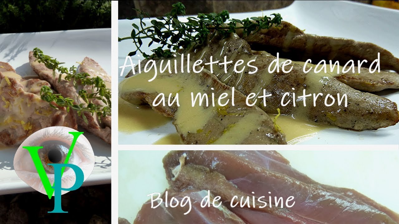 Aiguillettes de canard au miel et citron