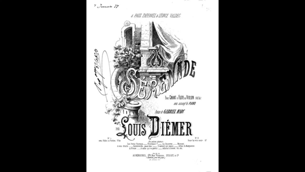 Louis Diémer, Sérénade