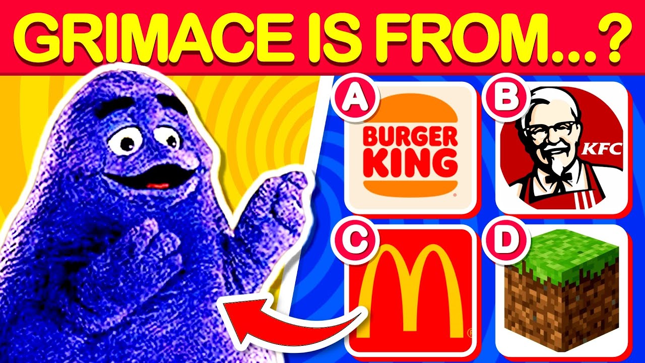 Guess The Brand By Mascot! ✅ | Grimace, Mario, Barbie 🤩