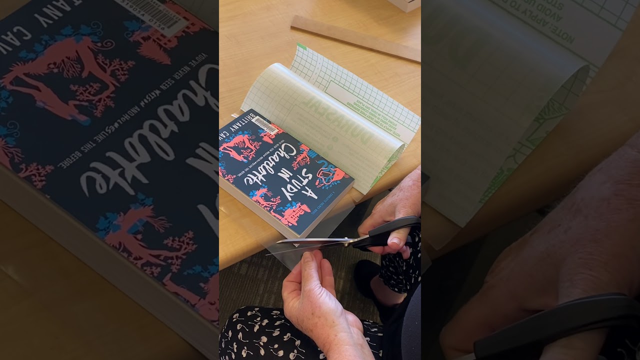 Step-by-step instructions -  How to put Contact onto school books with no bubbles and no tears!
