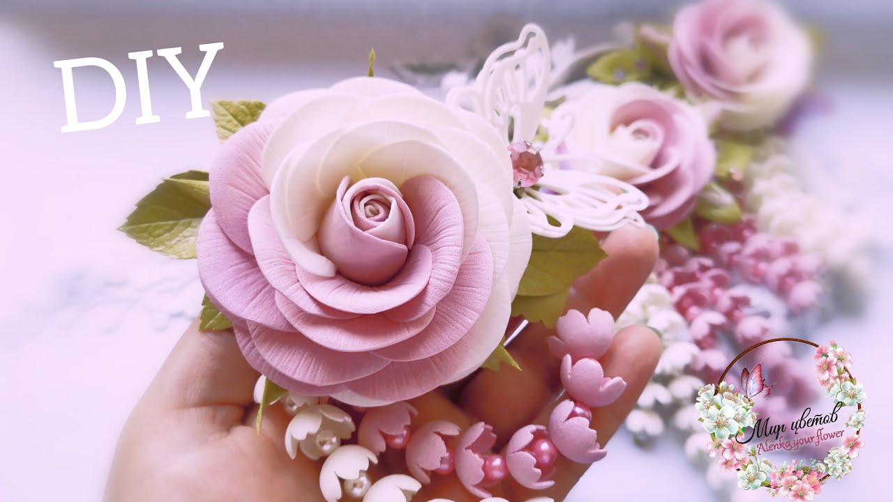 Невероятно КРАСИВО!!!Нежно💖Изысканно DIY ✨MK Украшение  из фоамирана.