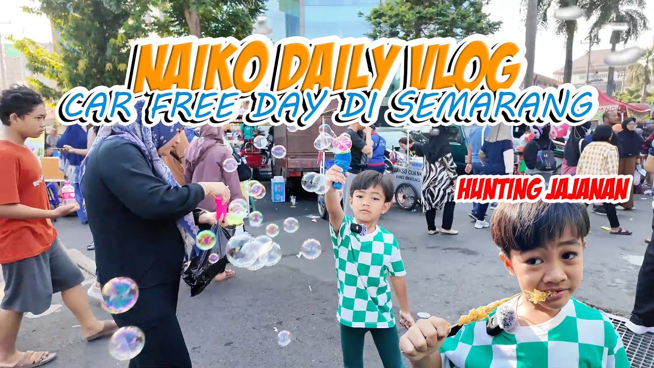 PERTAMA KALINYA NAIKO CAR FREE DAY DI SIMPANG LIMA SEMARANG 🍄