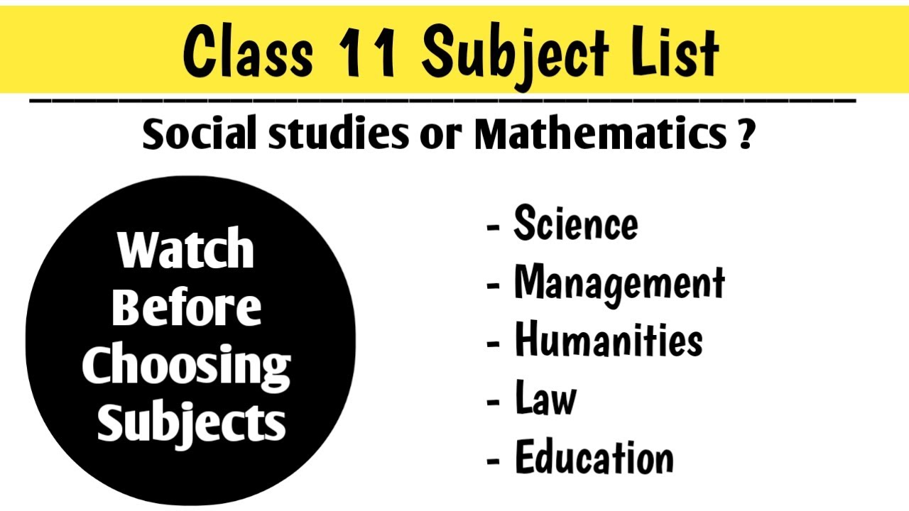 Class 11 Subjects List - Social or Maths ? NEB Class 11 Curriculum