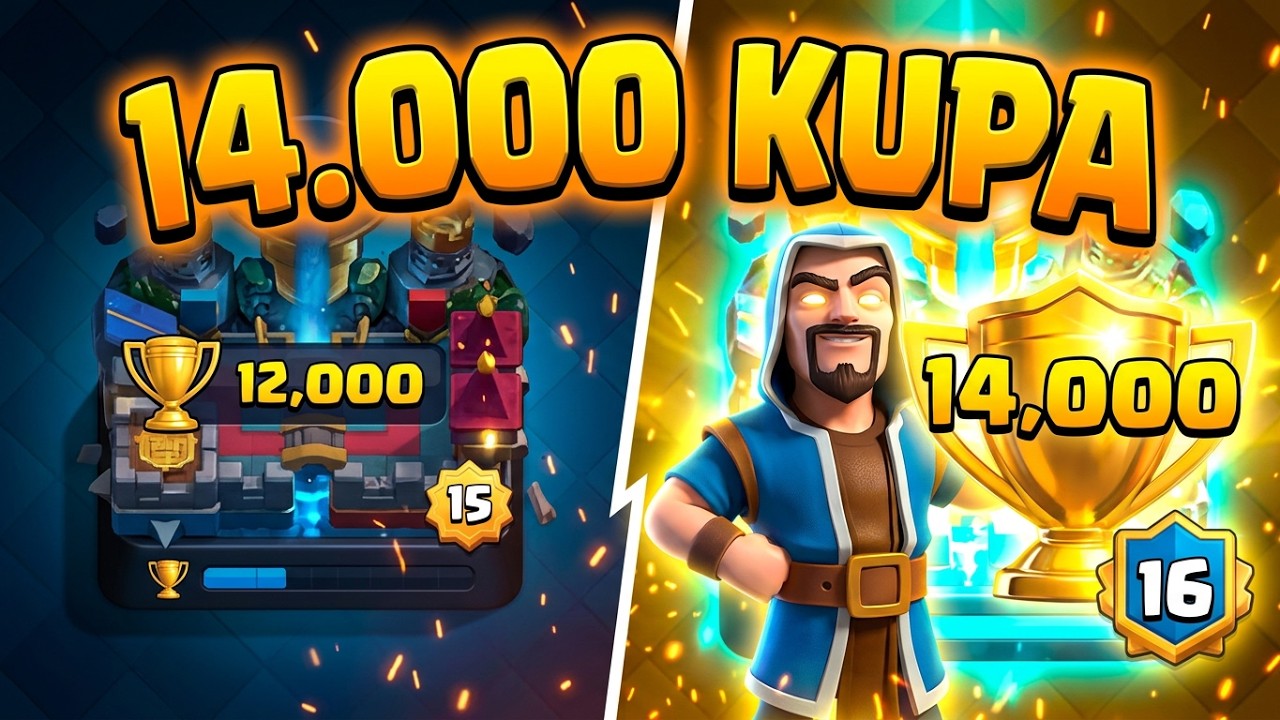 14bin Kupa geldi! -Clash Royale 