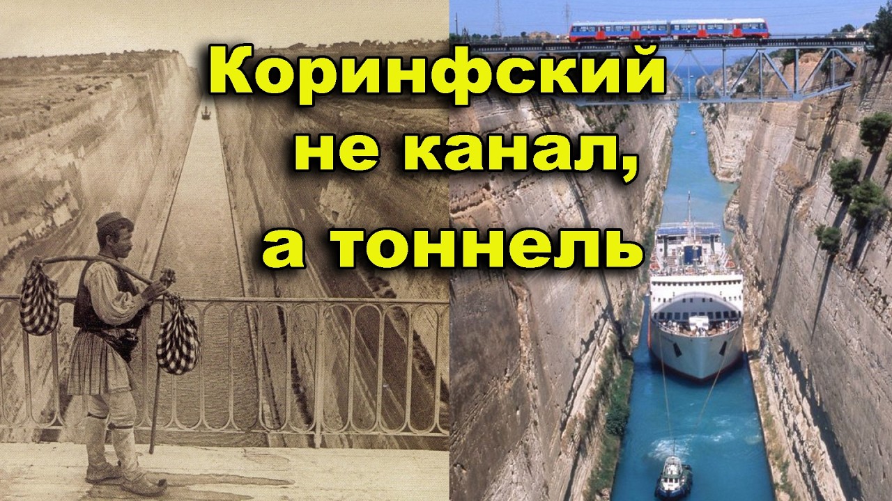 Коринфский не канал, а тоннель&hellip;