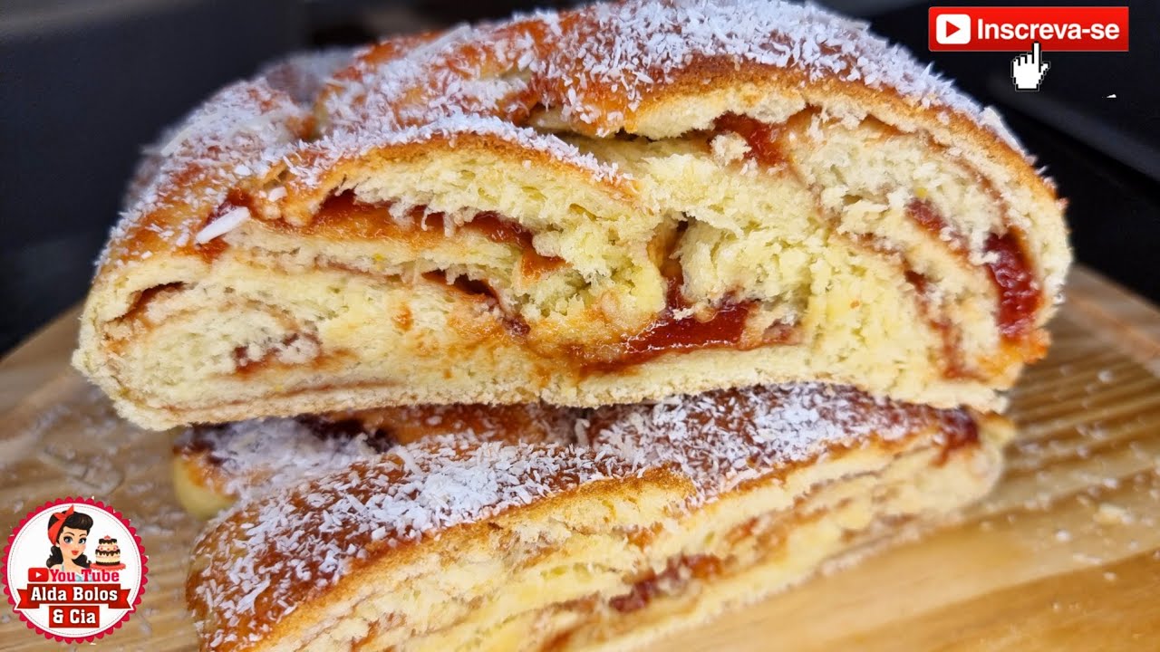 PÃO DE GOIABADA COM COCO SUPER RECHEADO