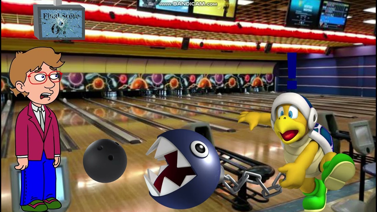 Chomp Bro Throws a Bowling Ball at the Scoring Projector at the Bowling Alley/Grounded