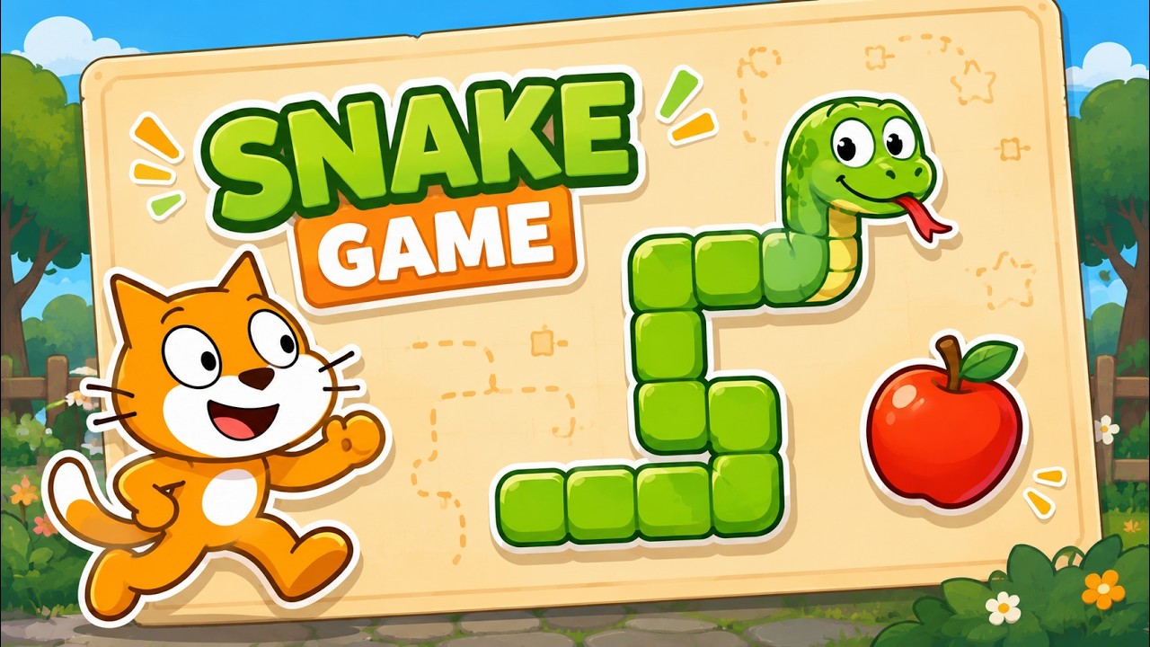 Создайте игру &laquo;Змейка&raquo; в Scratch!