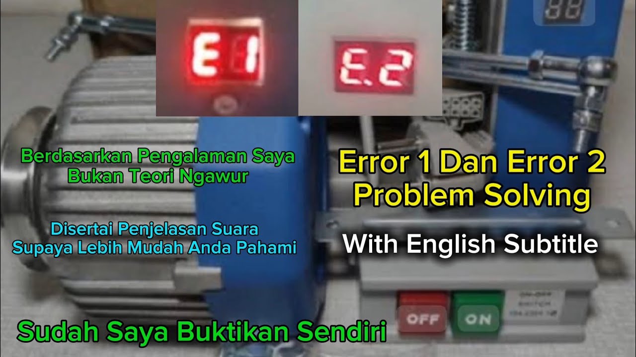 Solusi Motor Servo Error E1 E2 #servo