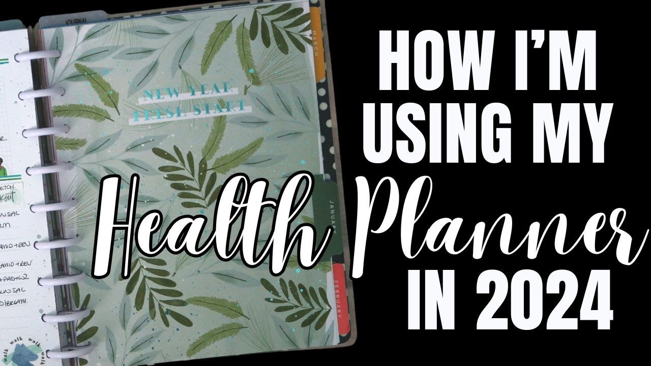 January 2024 Health & Wellness Currently Page Plan With Me - Happy Planner Seasonal Whimsy