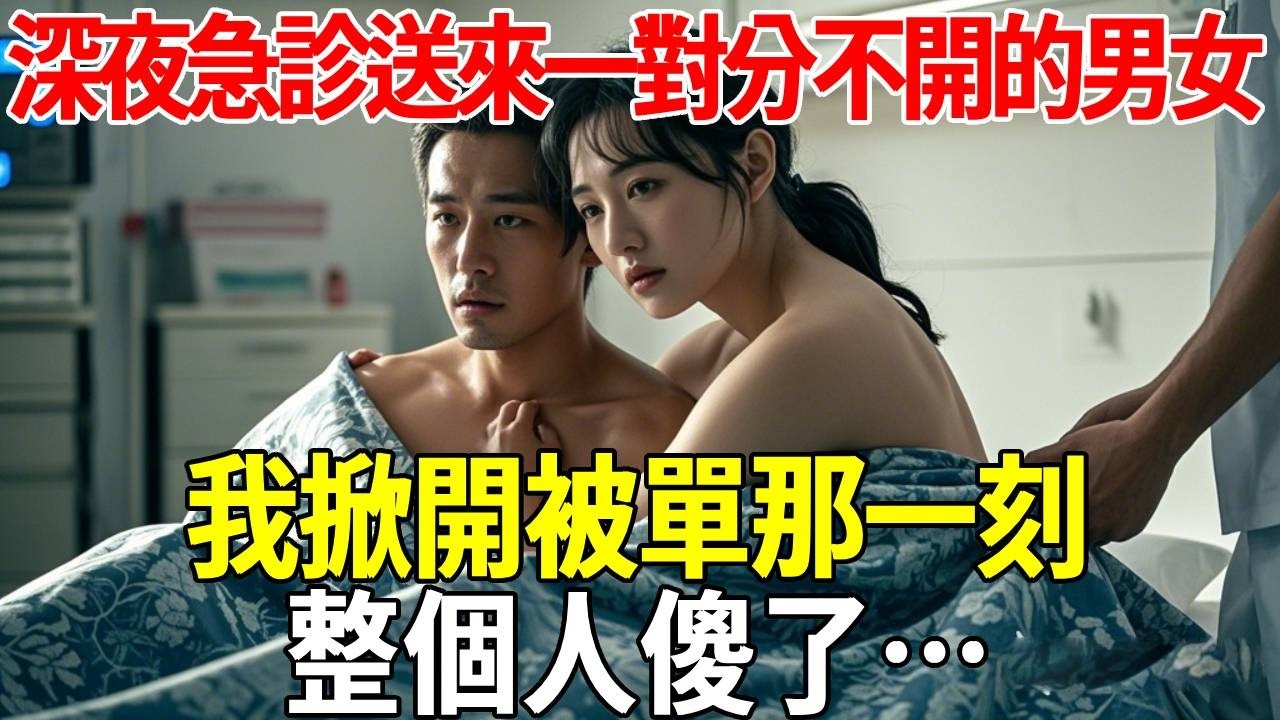 深夜急診送來一對「分不開」的男女，我掀開被單那一刻，整個人傻了…#蝴蝶飛飛 #民間故事 #奇聞趣事 #古代小說#懸疑#老年情感