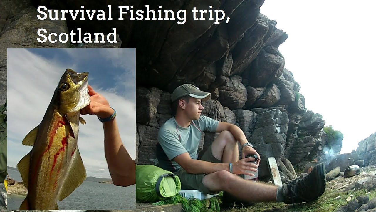 Solo Survival Fishing trip. Scotland (sleeping in a cave, wild swimming and foraging)