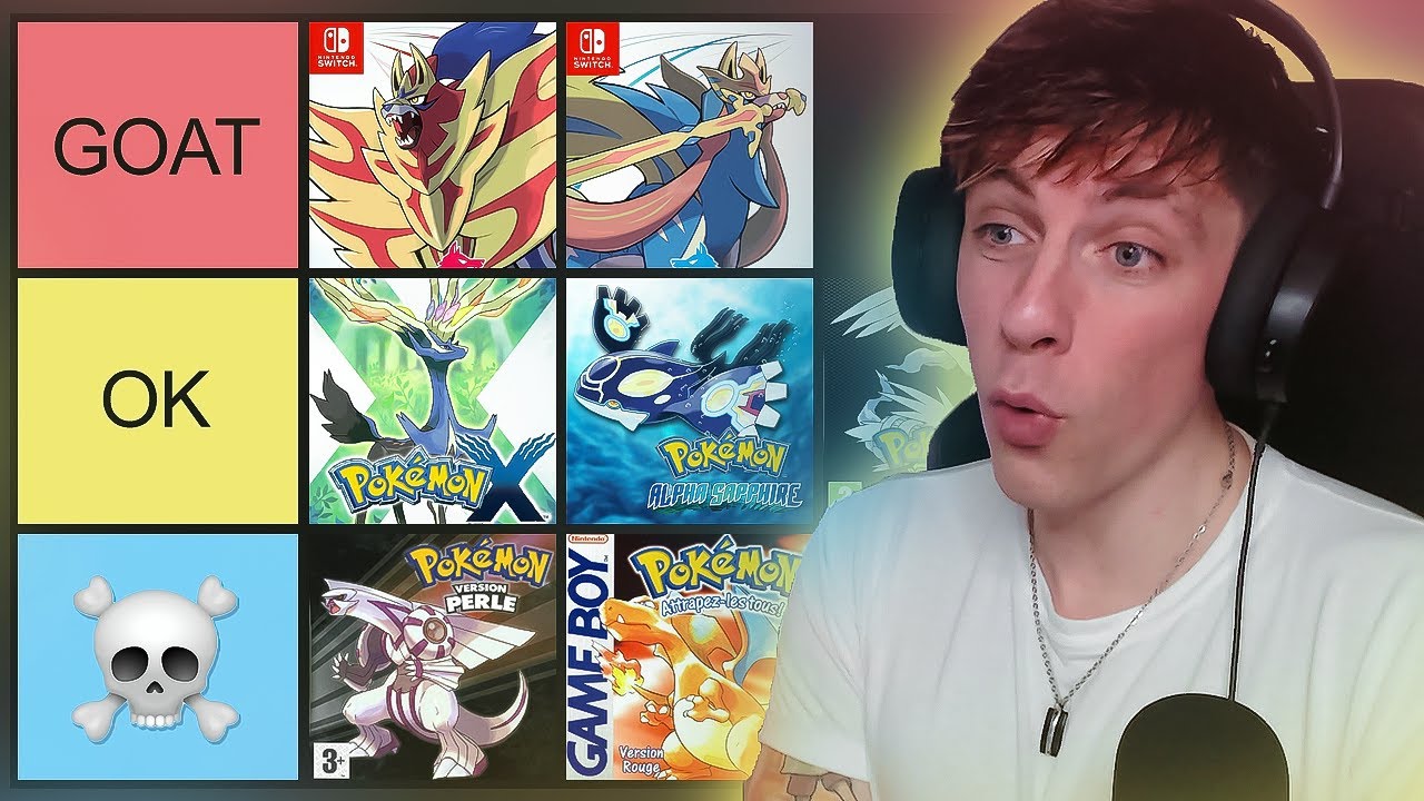 Ma TIERLIST des JEUX POKÉMON (j'ai raison)