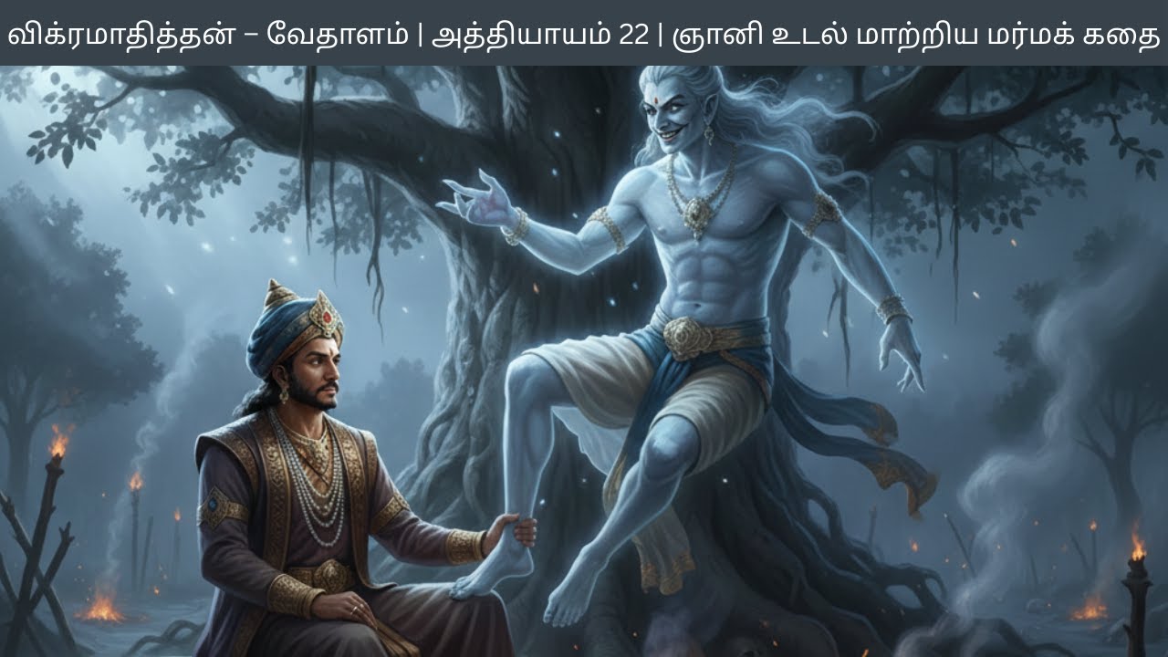 விக்ரமாதித்தன் வேதாளம் | அத்தியாயம் 22 | ஞானி உடல் மாற்றிய மர்மக் கதை #vikramvedhalam #vikramaditya