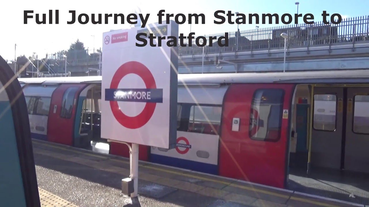 Full Journey from Stanmore to Stratford