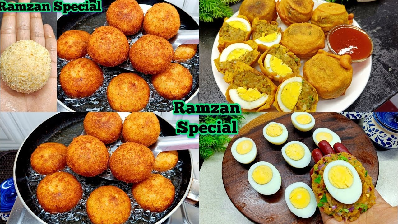 Ramzan Special Recepi Anda Pakoda & Crispy Potato Cheese Balls | Aloo Anda Pakoda | Iftar Snacks 