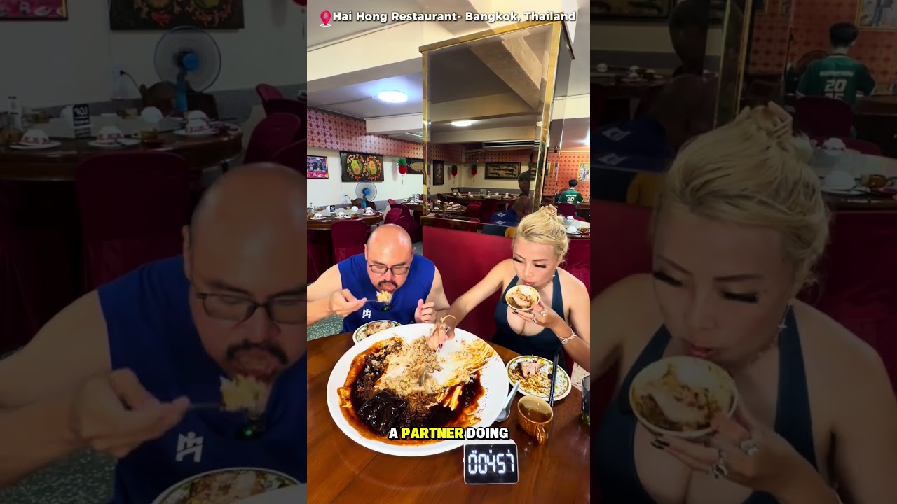 7.5lb Pork Belly Rice Platter Challenge in Bangkok, Thailand #rainaiscrazy
