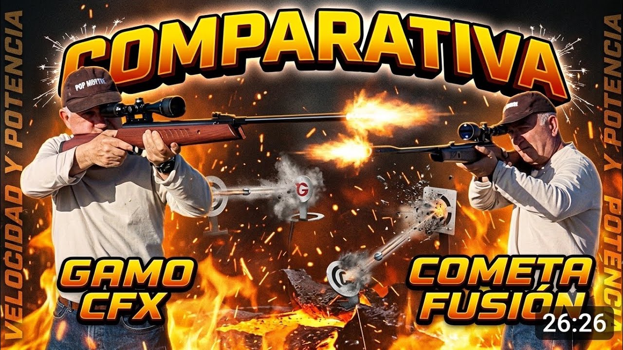 GAMO CFX Y COMETA FUSION COMPARATIVA DE 2 TITANES#joselucarabinaspcp