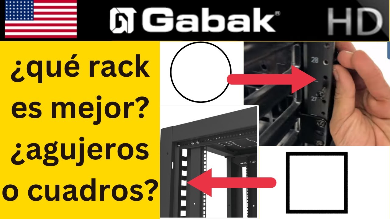 gabinetes para redes con soporte de rosca vs tuerca - GabakTech