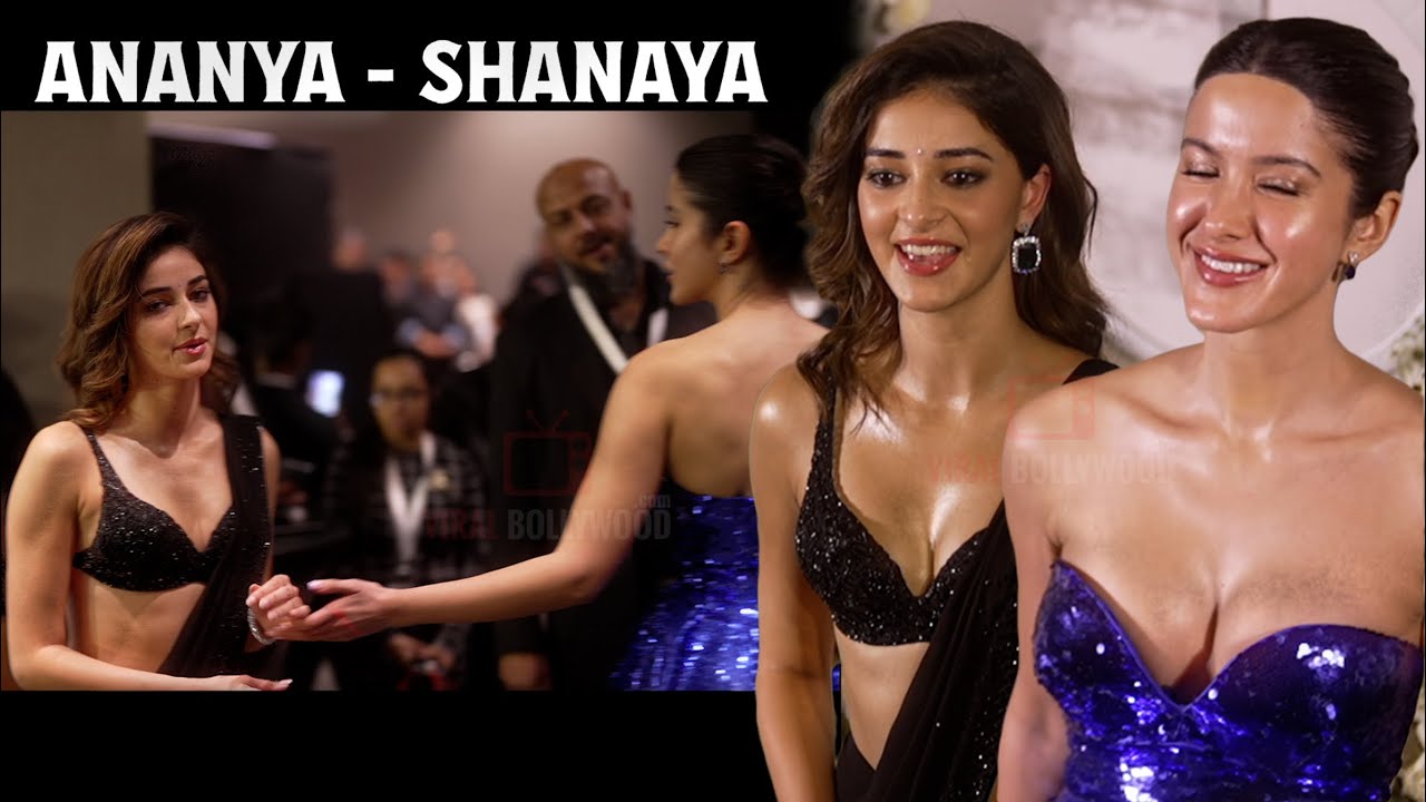 Ananya Panday and Shanaya Kapoor Looking Beautiful at Sidharth - Kiara Wedding Reception