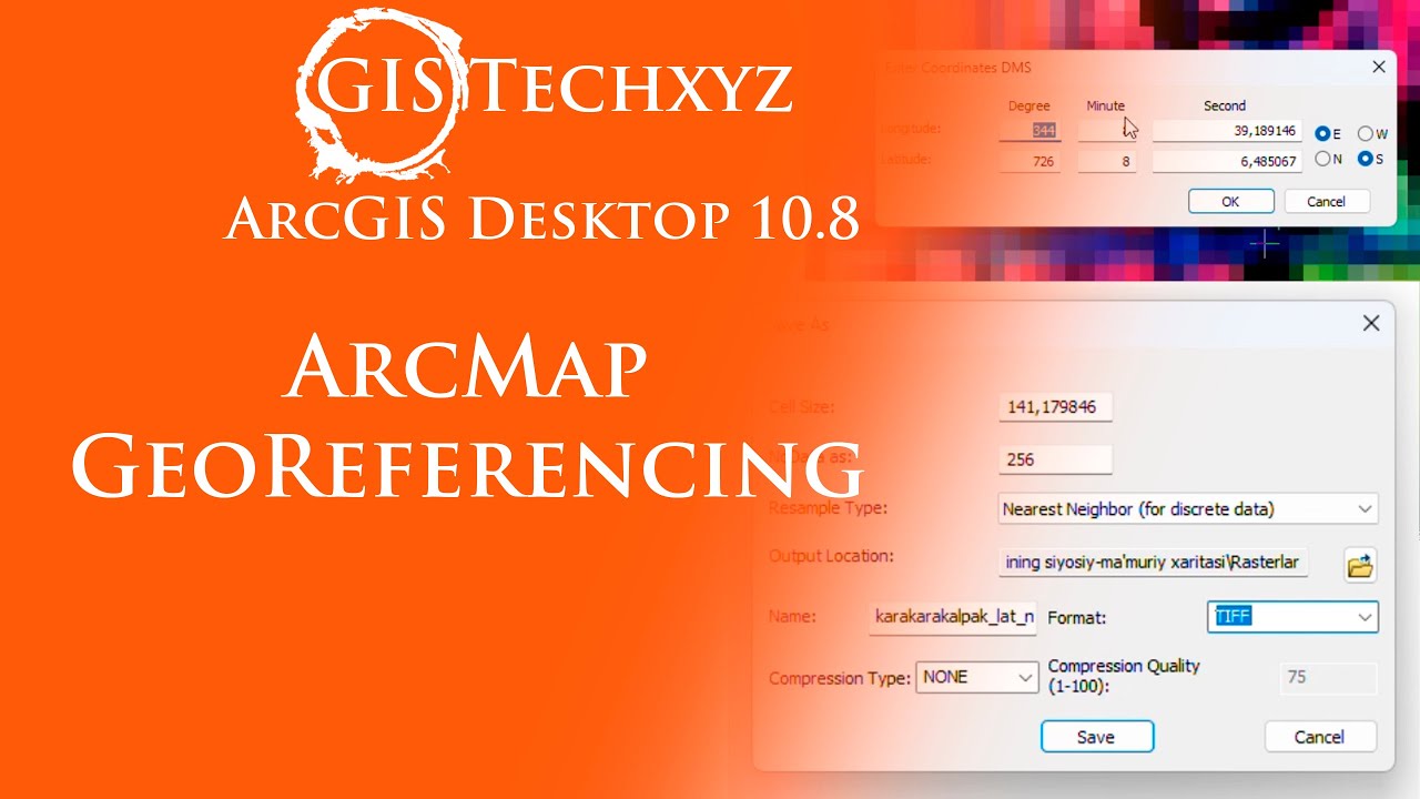GIS’da georeferencing qanday qilinadi? ArcMap amaliy dars