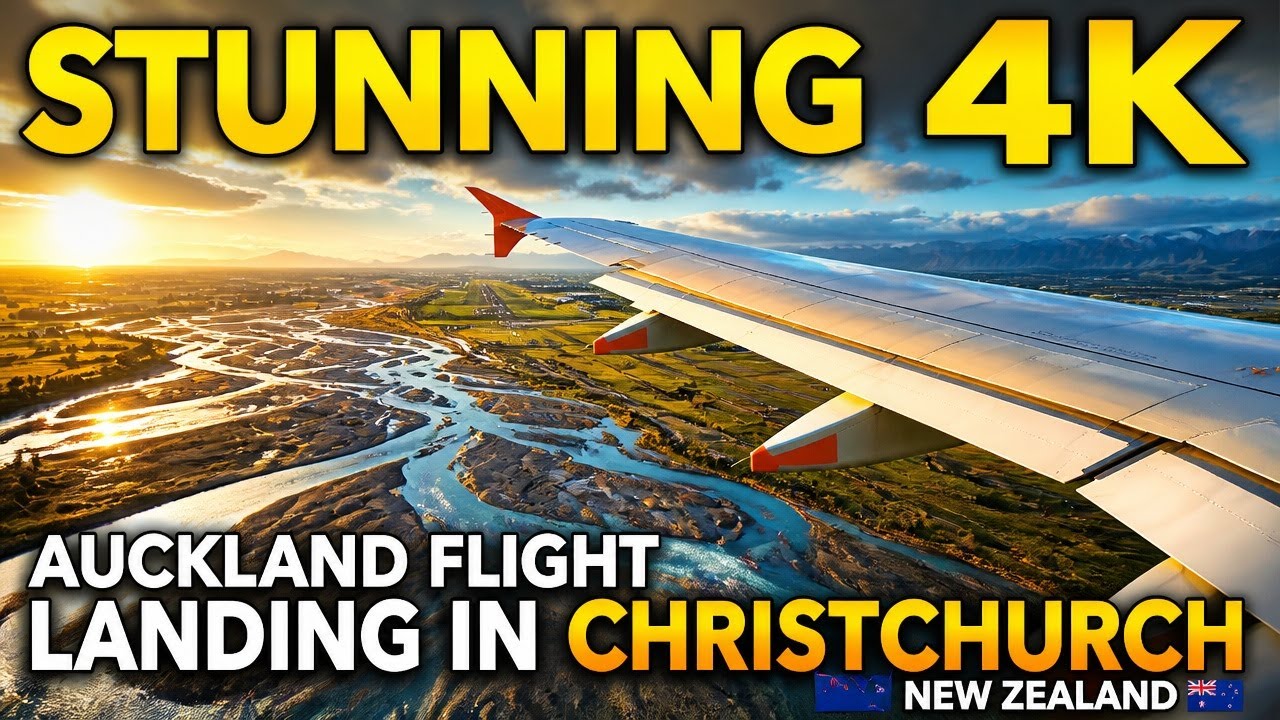 STUNNING Auckland to Christchurch Flight | Breathtaking 4k New Zealand Landscape POV