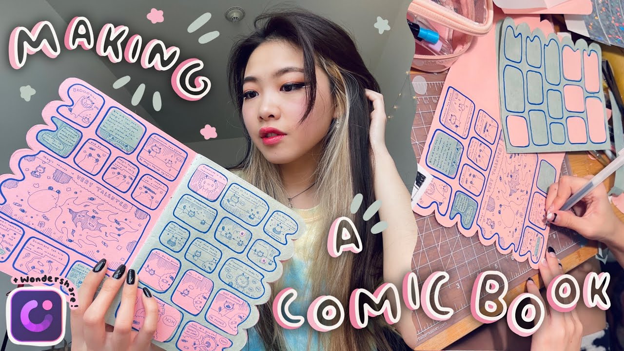 I Made A Flowercat Comic Book! | RISD Studio Vlog! | Tiffany Weng
