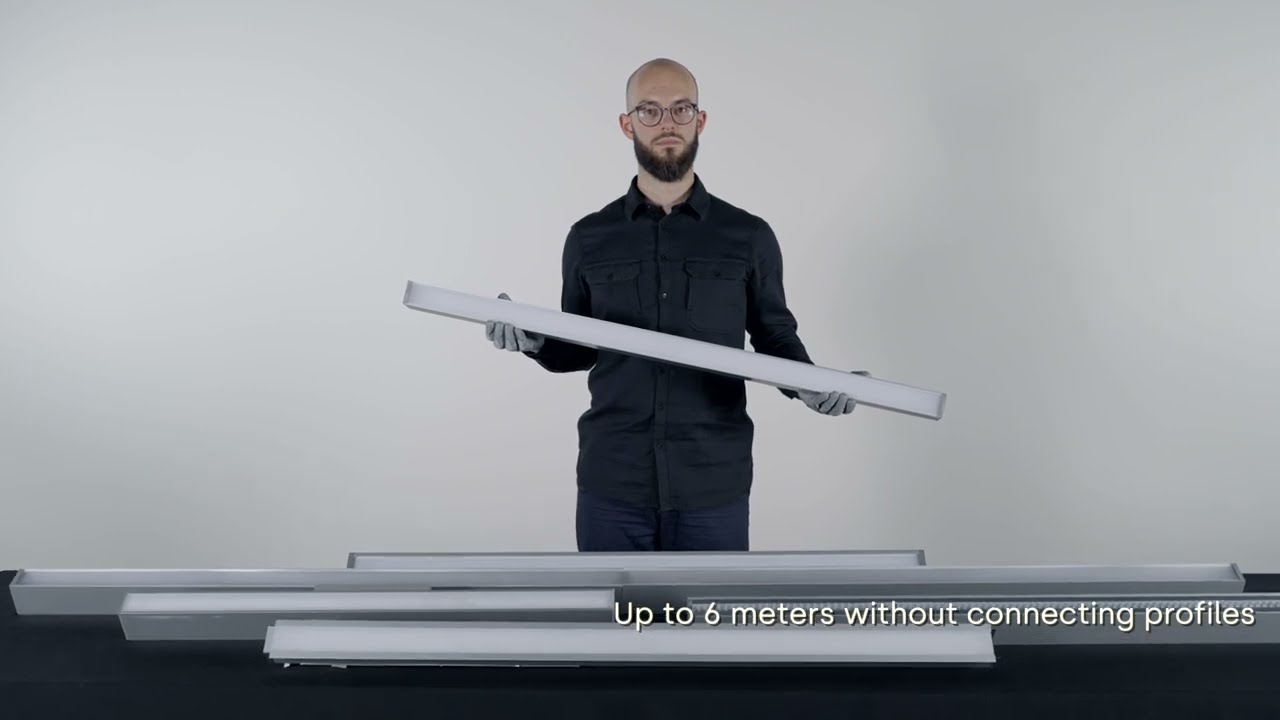 Baris 52 LED - linear lighting system with classic proportions and modern design