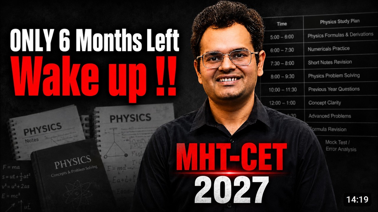 🚨 Wake up Call  | MHT-CET 2027