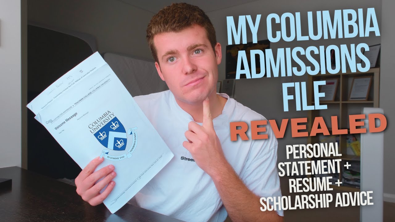 REVEALING My Secret COLUMBIA ADMISSIONS File that WON me a SCHOLARSHIP - PERSONAL STATEMENT + Resume