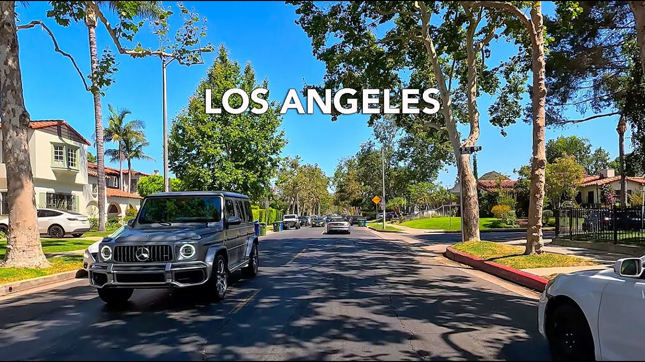 Driving Melrose Ave to Los Angeles Airport LAX