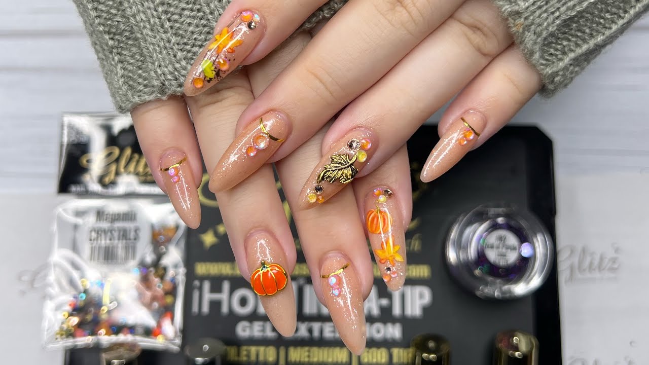 Nail Art Tutorial - How to Quick Easy Simple rebalance nais extension w/ builder gel