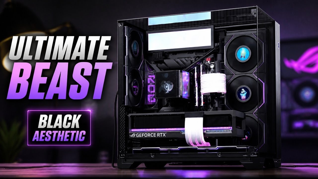 ASUS ROG ASTRAL RTX 5090 | Ryzen 9950X3D | Lian Li O11 Vision Compact | Black Aesthetic PC Build