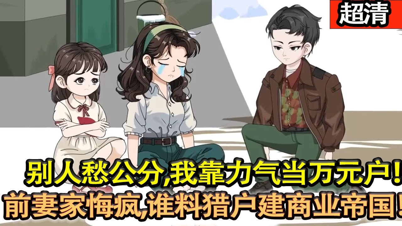 沙雕動畫【重生開局茅草屋，帶落魄知青和啞巴小姨子，別人愁公分，我趙野靠力氣當全縣首個萬元戶！前未婚妻一家悔瘋，誰料獵戶要建商業帝國！】#乖仔动画