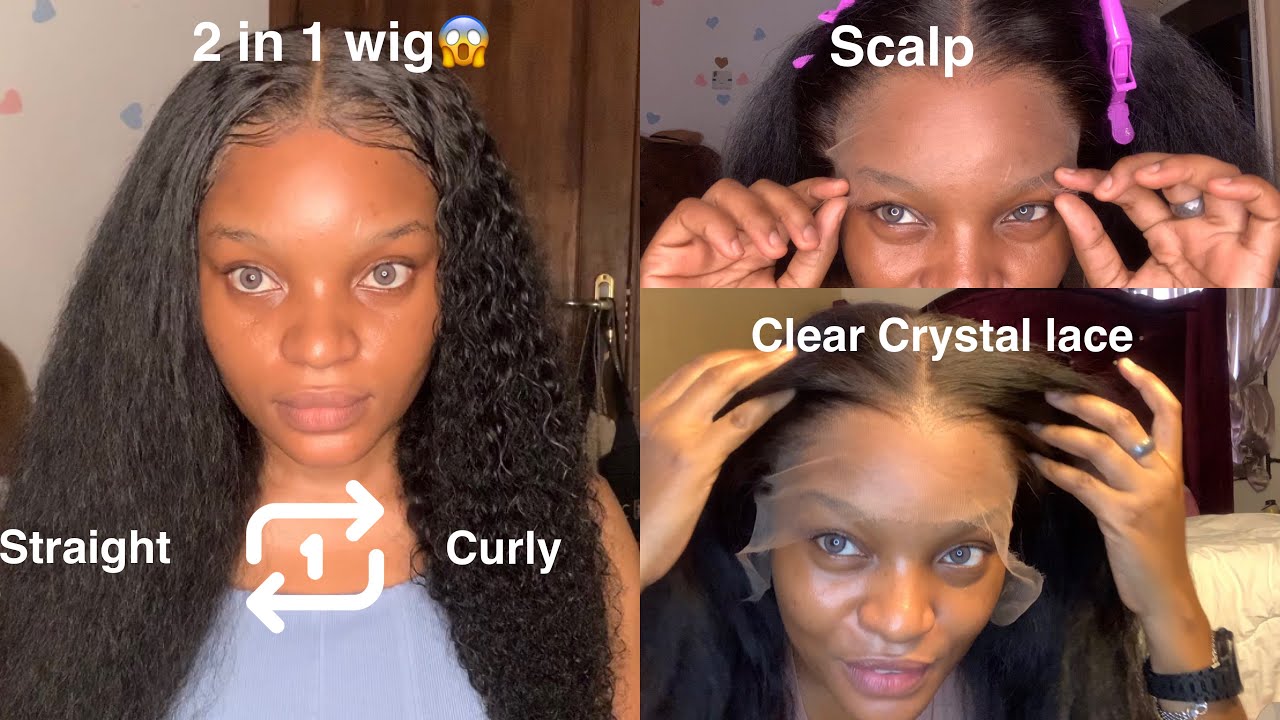 MUST HAVE 2 WIGS IN ONE😍 |NEW CRYSTAL LACE |STRAIGT TO CURLY |ATINA HAIR