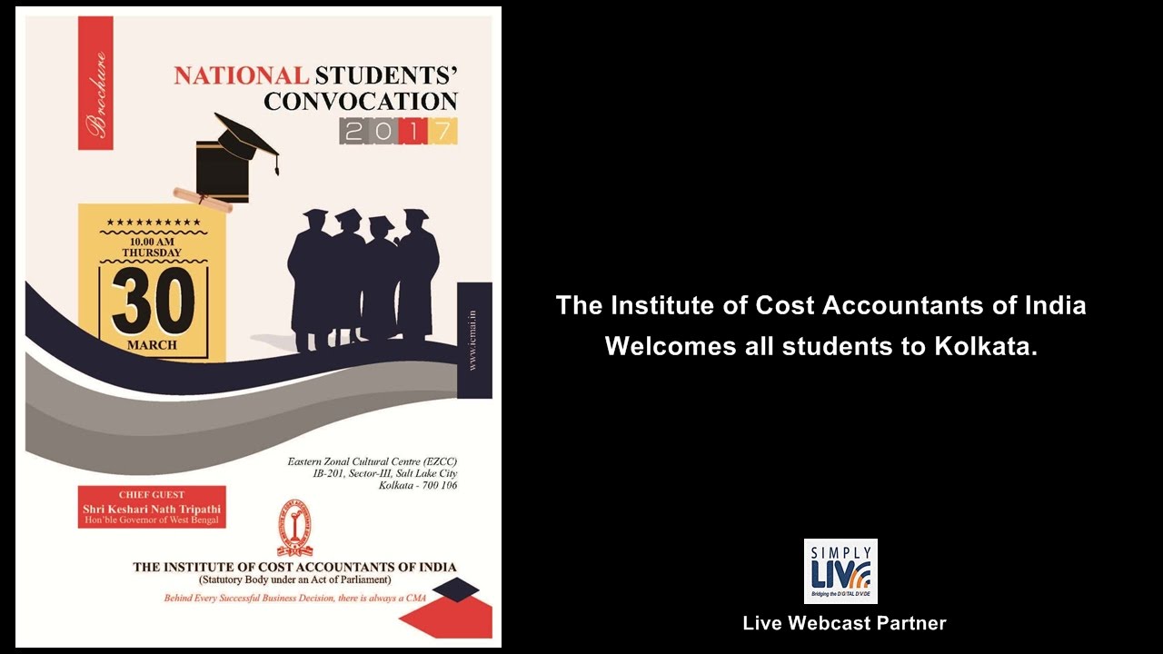 Live Webcast of National Students Convocation 2017 on 30th March
