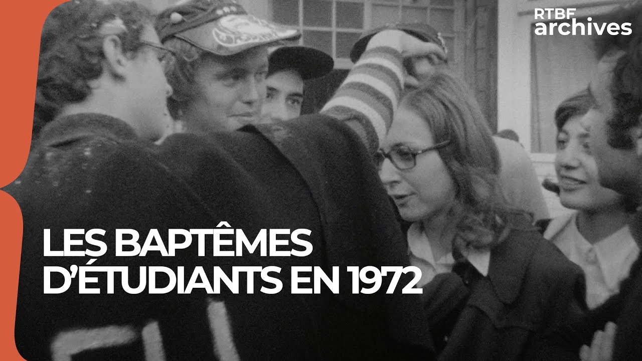 Les baptêmes d'étudiants à Mons en 1972 - RTBF Archives
