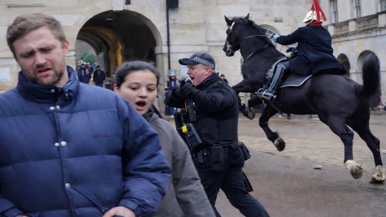 EVERYONE KICKED OUT of Horse Guards by Armed Police