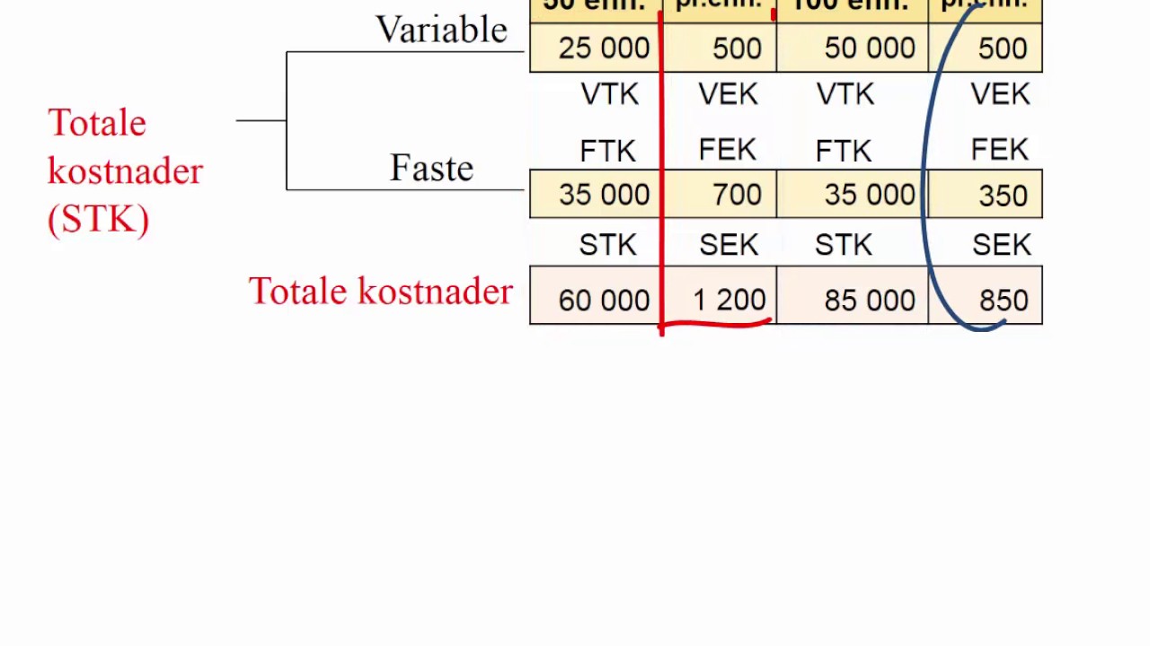 Bedrifts&oslash;konomi del 1: Kostnader