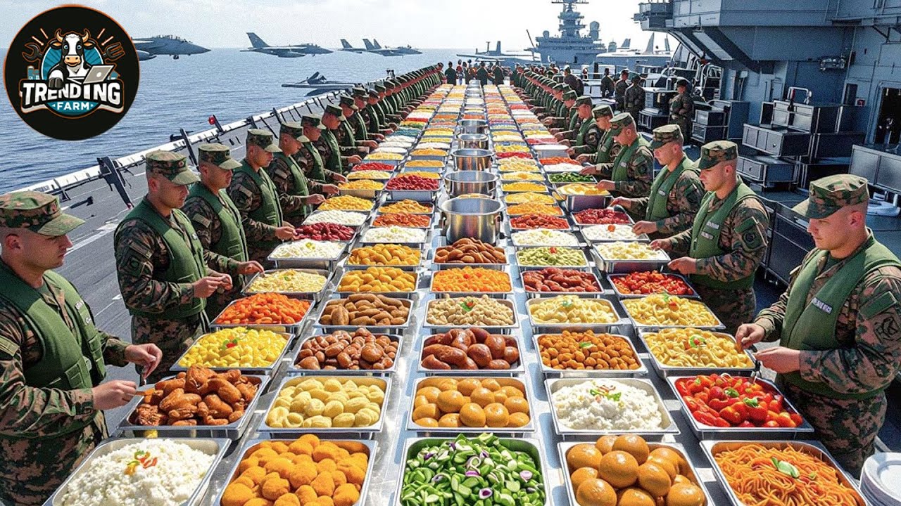 How Aircraft Carriers Prepare 17,300 Meals A Day For 5,100 Us Navy Sailors